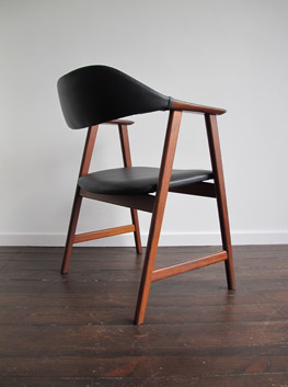 teak desk chair